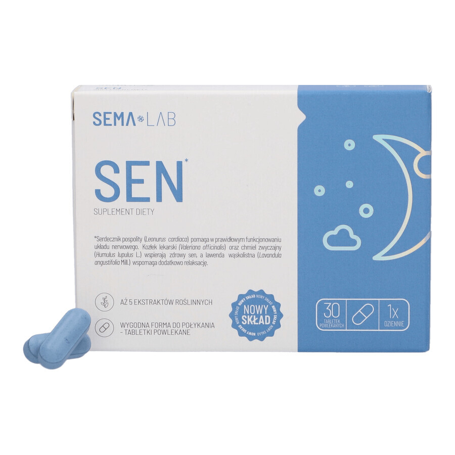 SEMA Lab Sen, 30 filmomhulde tabletten DEFECTED PACKAGE