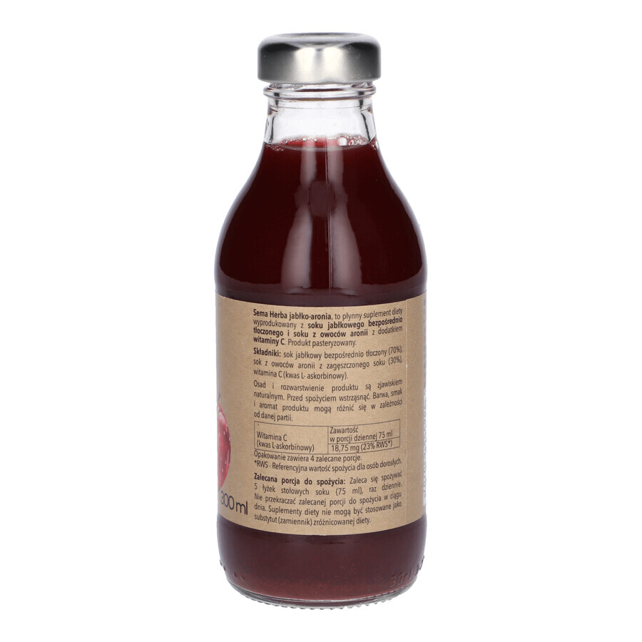 Sema Herba Apple Chokeberry, jus, 300 ml