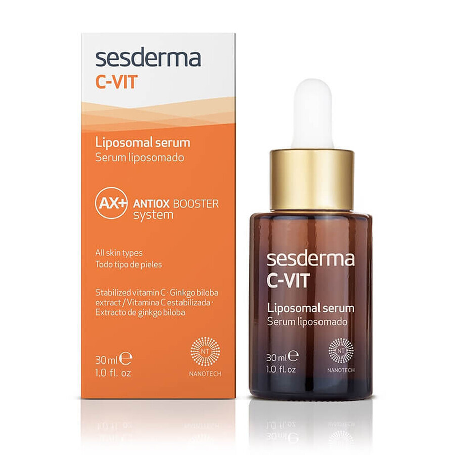 Sesderma C-Vit kit, liposoom gezichtsserum, 30 ml + C-Vit Radiance, verhelderende gezichtscrème, 50 ml