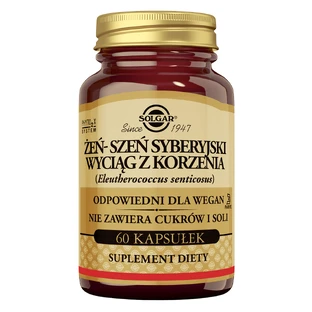 Solgar Siberische ginseng, 60 plantaardige capsules