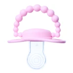 Luu Kids, pacifier, positioning, silicone, Pink A Boo, from 6 months, 1 piece