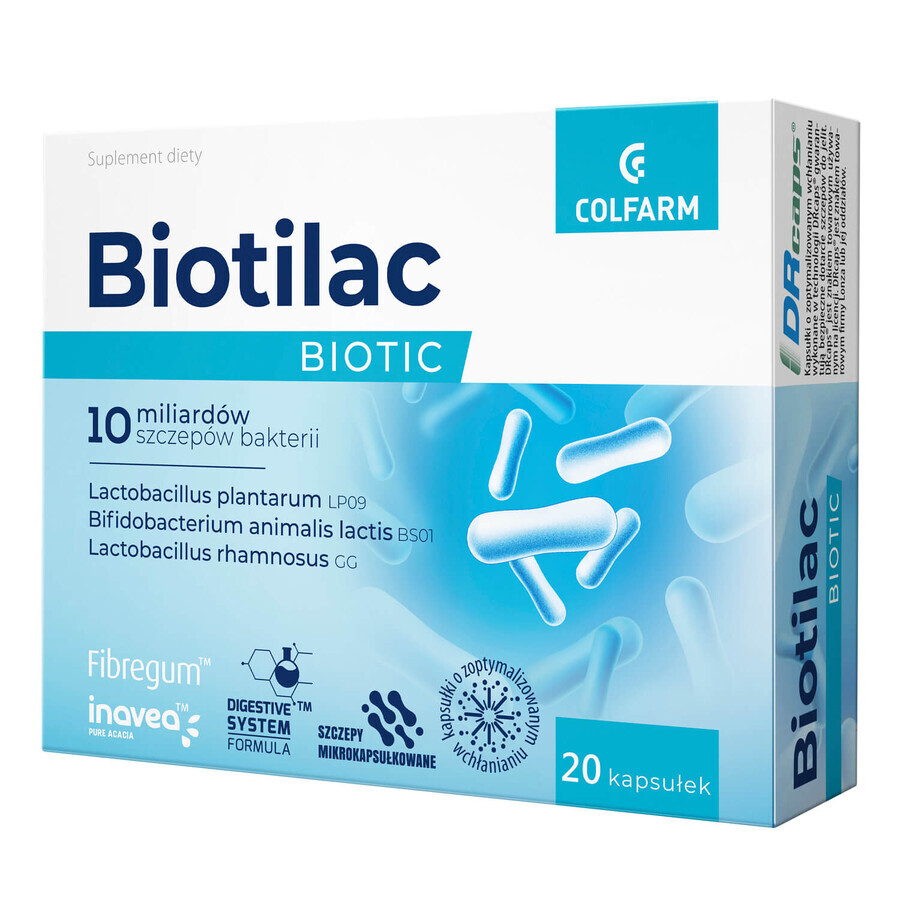 Biotilac Biotic, 20 capsules