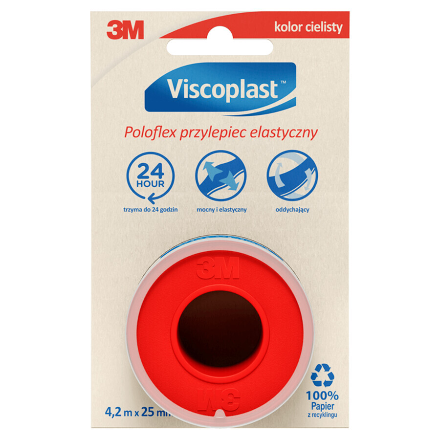 Viscoplast Poloflex, elastic adhesive, 4.2 m x 25 mm, 1 pc