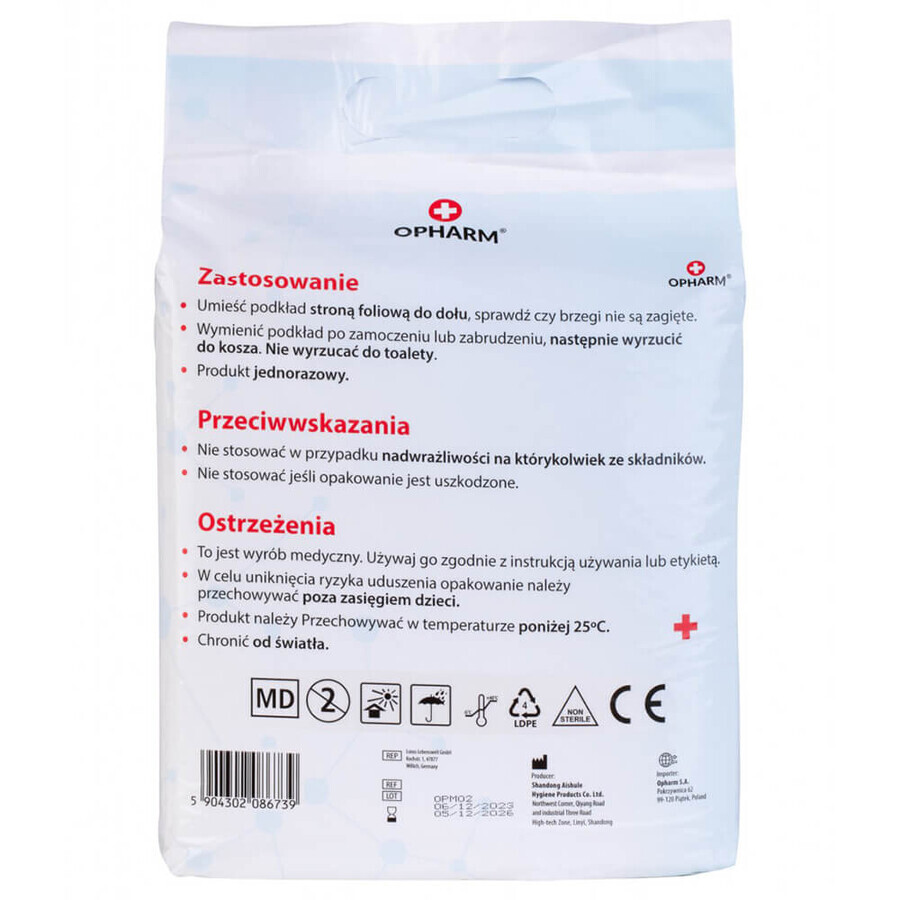 Opharm, maandverband, 60 x 60 cm, 10 stuks