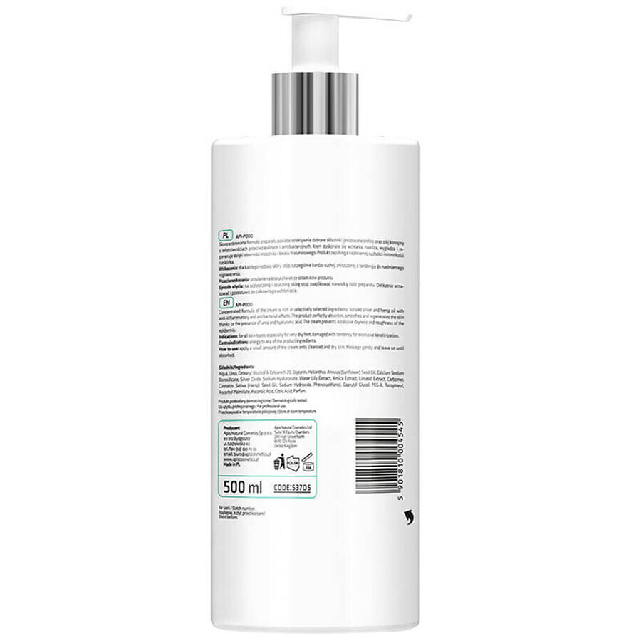 Apis Professional Api-Podo regenererende en hydraterende crème, 500 ml