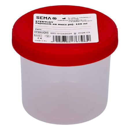 SEMA Protect, urine container, sterile, 120 ml