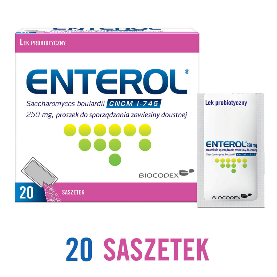 Enterol, 250 mg, 20 sachets