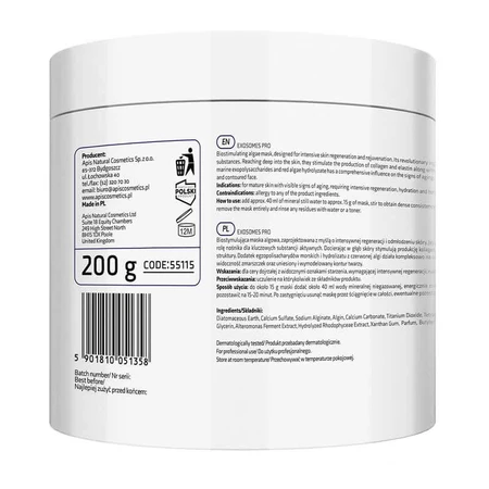 Apis Exosomes Pro, bio-stimulating algae mask with plant exosomes, 200 g