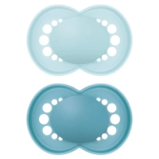 MAM Original, dummy, silicone, orthodontic, orthodontic, mat unprinted, boy, 6-16 months, 2 pieces