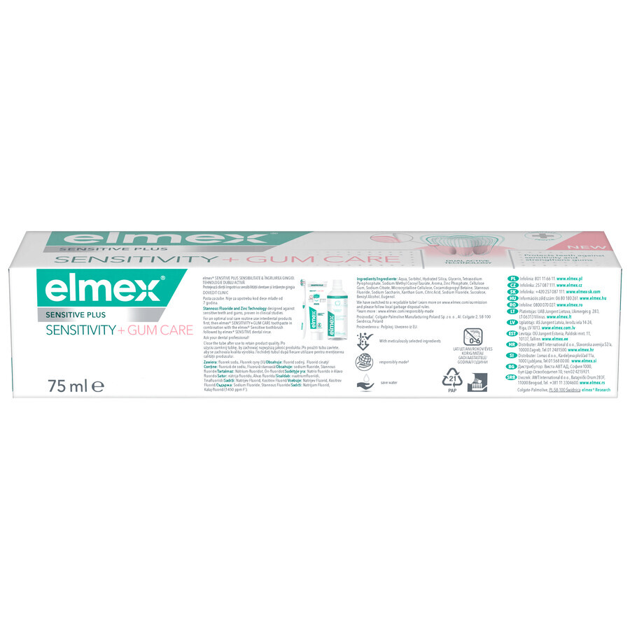 Elmex Sensitivity + Gum Care Dentifricio 75 ml