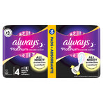 Always Platinum, gevleugeld maandverband, maat 4, Secure Night, 10 stuks