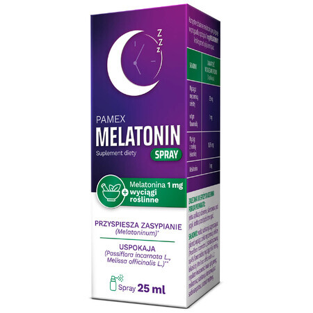 Pamex melatonine, spray, 25 ml