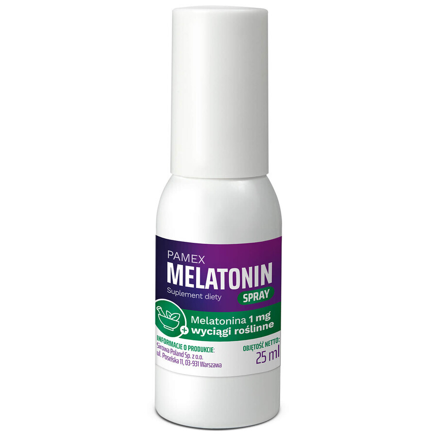 Pamex melatonine, spray, 25 ml