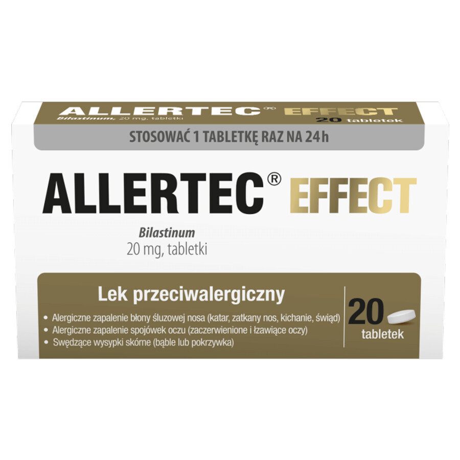 Allertec Effect 20 mg, 20 tabletten