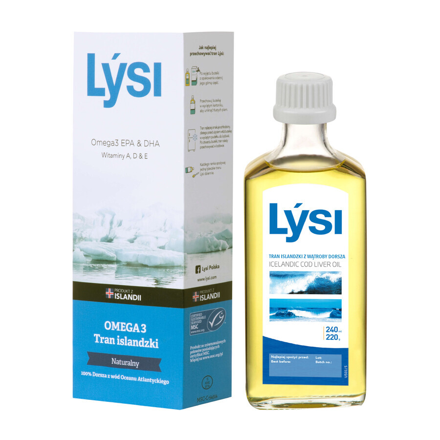 Integratori alimentari Lysi Icelandic, gusto naturale, 2 x 240 ml + coperchio in omaggio