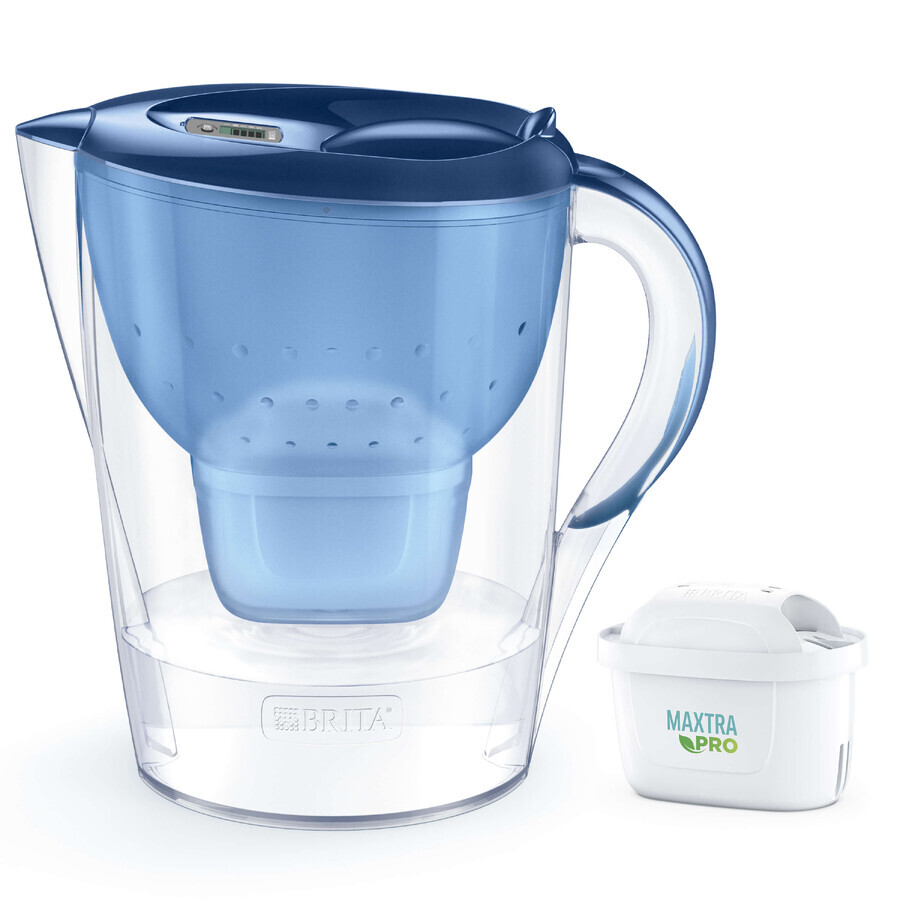 Brita Marella, kan met filter XL 3,5 l, blauw + Maxtra Pro Pure Performance filter, 1 st