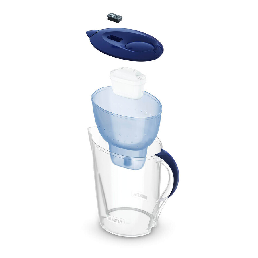 Brita Marella, kan met filter XL 3,5 l, blauw + Maxtra Pro Pure Performance filter, 1 st