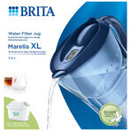 Brita Marella, kan met filter XL 3,5 l, blauw + Maxtra Pro Pure Performance filter, 1 st