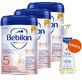 Bebilon Profutura DuoBiotik 5 set, voedende melkvoeding voor peuters, 3 x 800 g + Mustela Bebe Enfant, voedende wasgel, 300 ml gratis