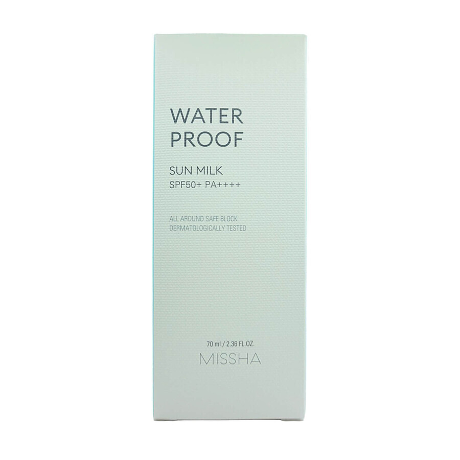 Missha All Around Safe Block Waterproof Sun, lapte protector, SPF 50+, 70 ml