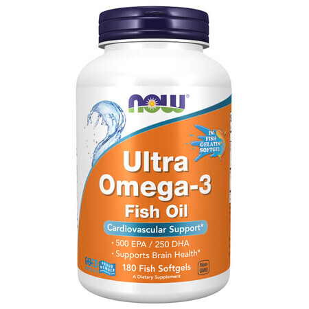 Now Foods Ultra Omega-3, 180 softgels