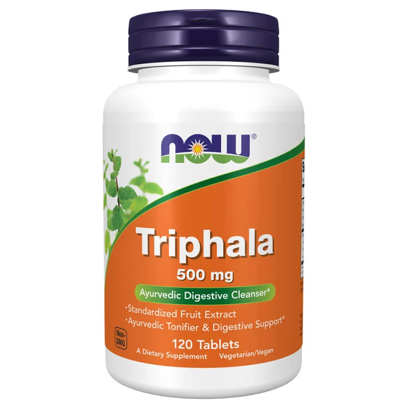 Now Foods Triphala, 120 veganistische tabletten