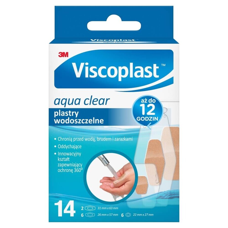 Viscoplast Aqua Clear, plâtre imperméable, 14 pièces