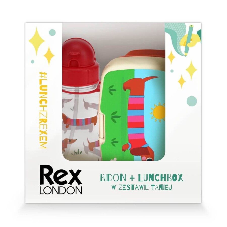 Rex London set, ontbijtdoos + blik, teckeli