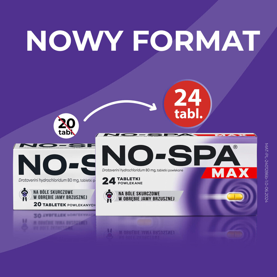 No-Spa Max 80 mg, 24 tabletten