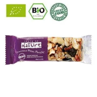 Organic cherry and pecan bar, 40 g, La Finestra Sul Cielo
