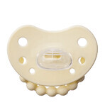 Luu Kids, pacifier, positioning, silicone, Creamy Lemon, from 6 months, 1 piece