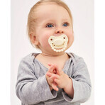 Luu Kids, pacifier, positioning, silicone, Creamy Lemon, from 6 months, 1 piece