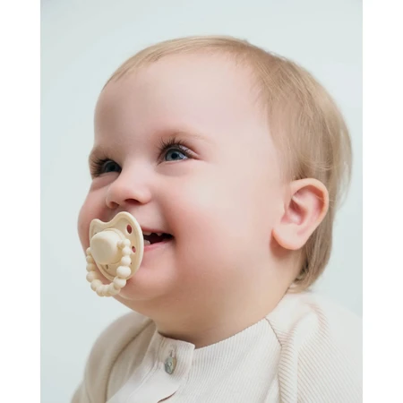 Luu Kids pacifier, pacifier, positioning, silicone, American Cream, 3-6 months, 1 pc