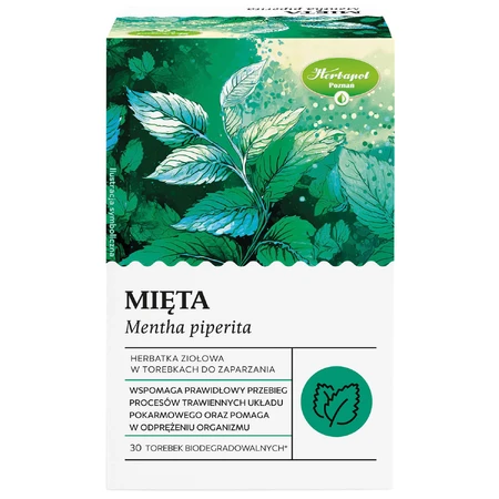 Herbapol Menta, tisana, 30 bustine biodegradabili