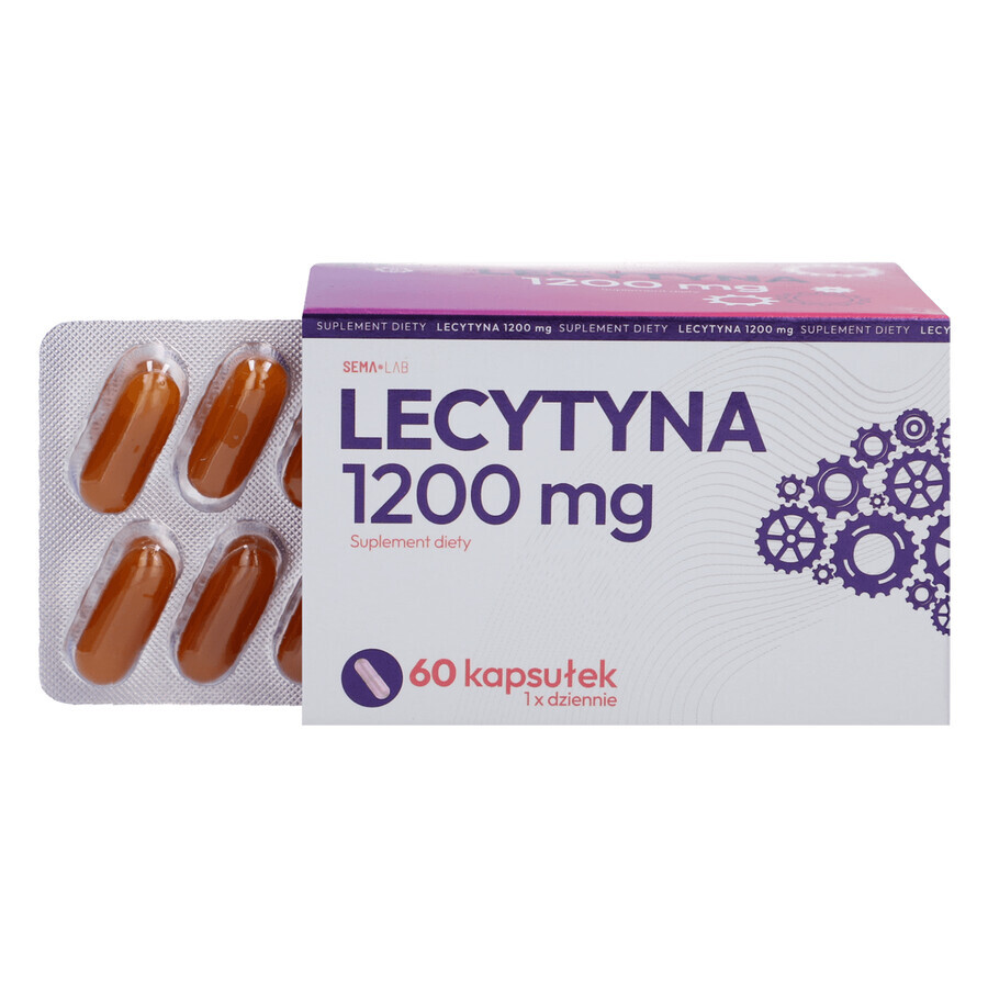 SEMA Lab Lecithin 1200 mg, 60 softgels