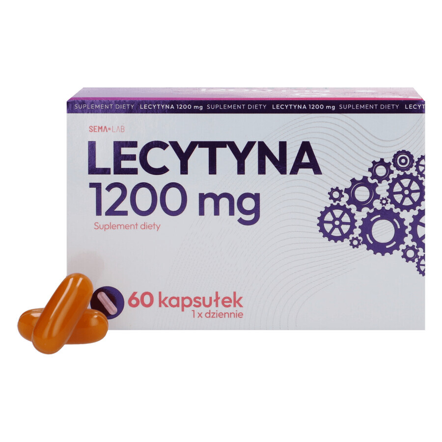 SEMA Lab Lecithin 1200 mg, 60 softgels