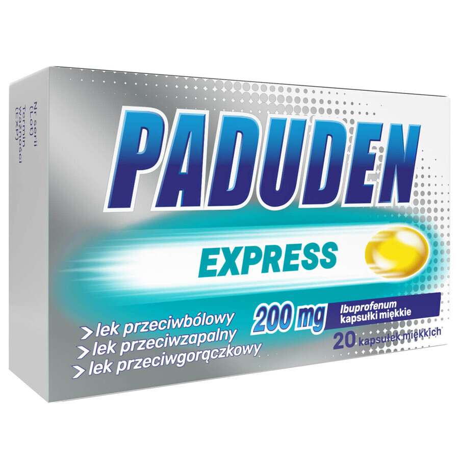 Paduden Express 200 mg, 20 capsules