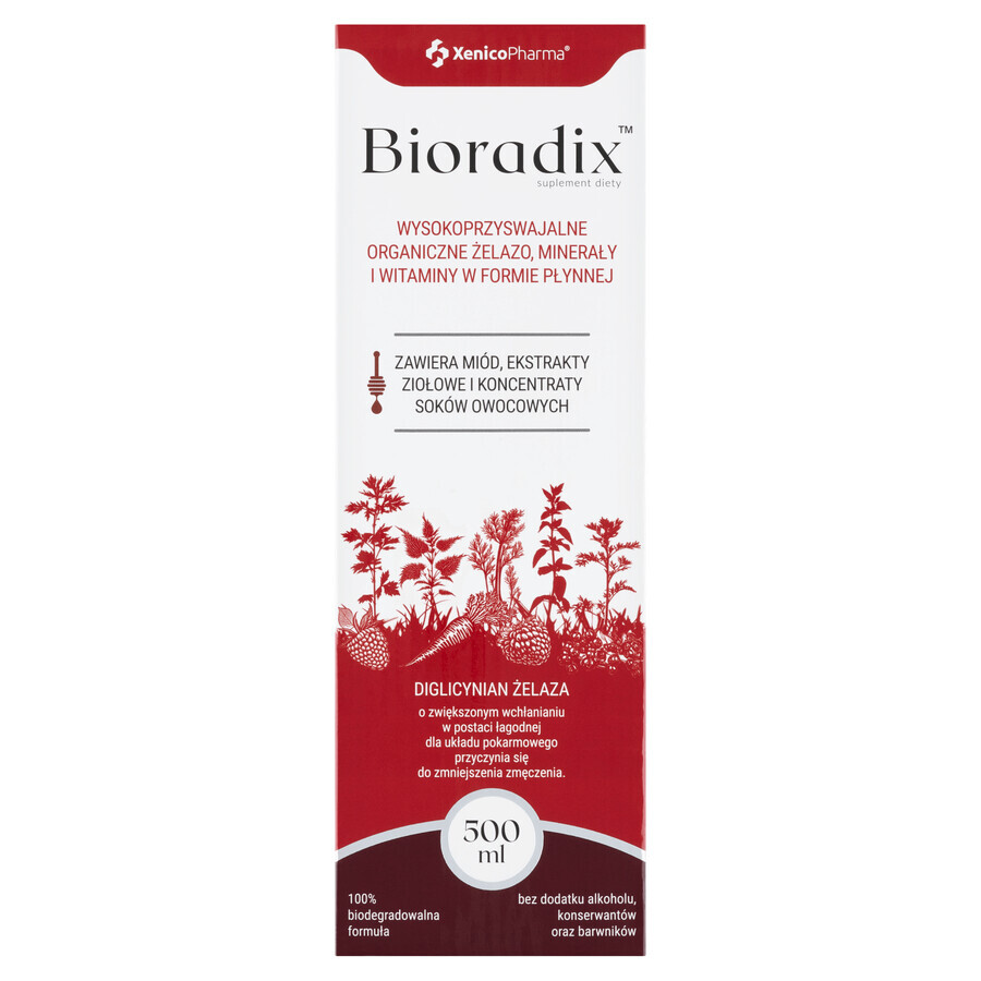 Bioradix, liquid iron, 500 ml