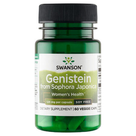 Swanson Genisteïne uit Sophora japonica 125 mg, 60 plantaardige capsules