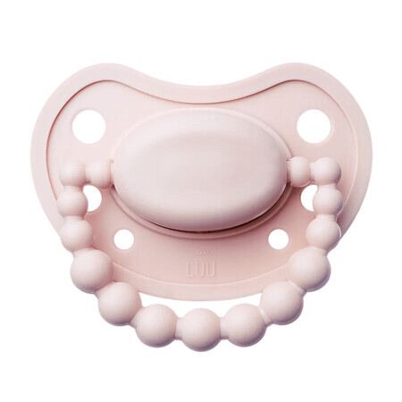 Luu Kids, pacifier, positioning, silicone, Velvet Blush, from 6 months, 1 piece