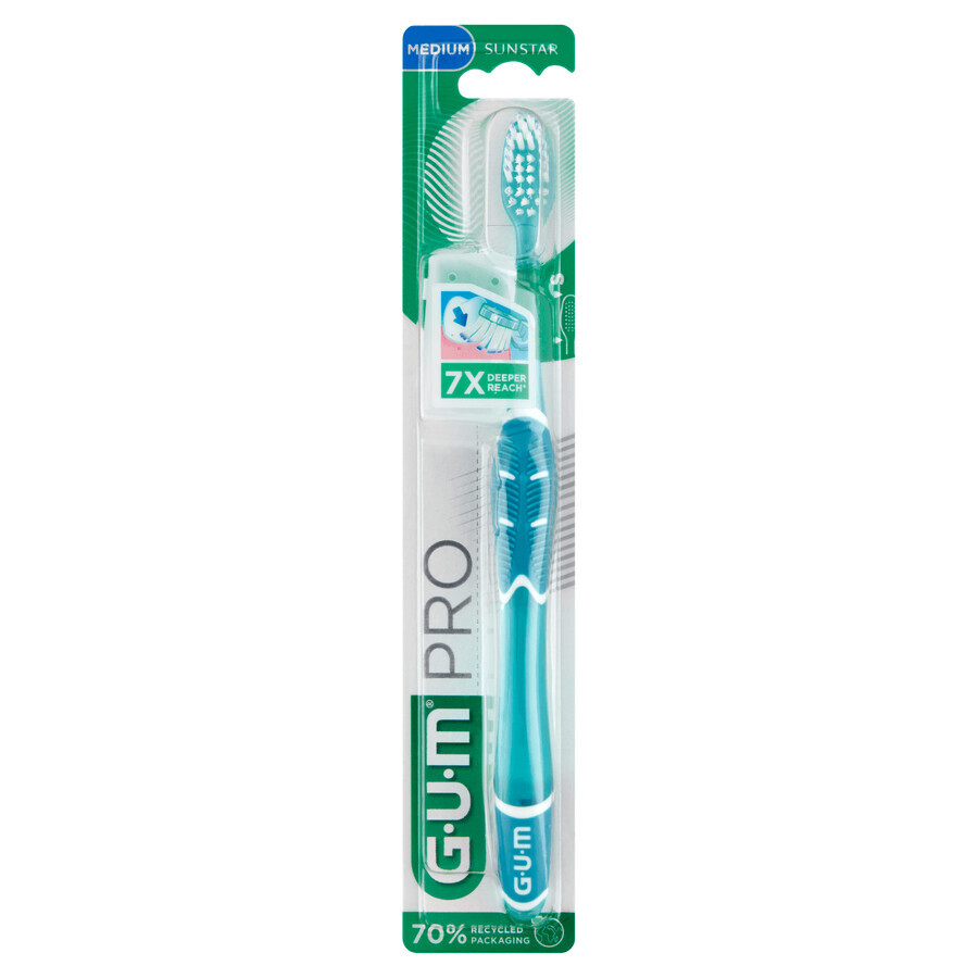 Sunstar Gum PRO, cepillo de dientes, mediano, 1 ud. + Sunstar Gum Soft-Picks Pro, limpiadores interdentales, 2 uds. gratis