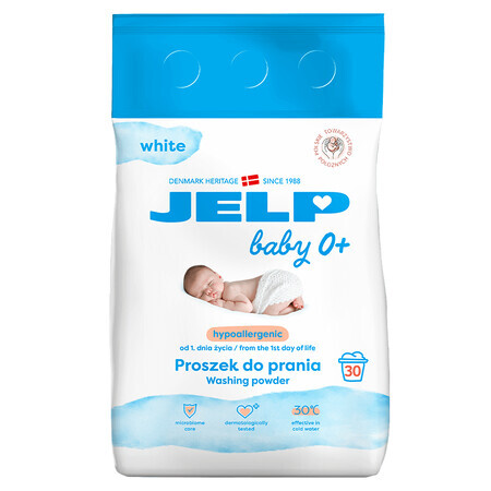 Jelp 0+, hypoallergeen waspoeder, wit, 2.25 kg