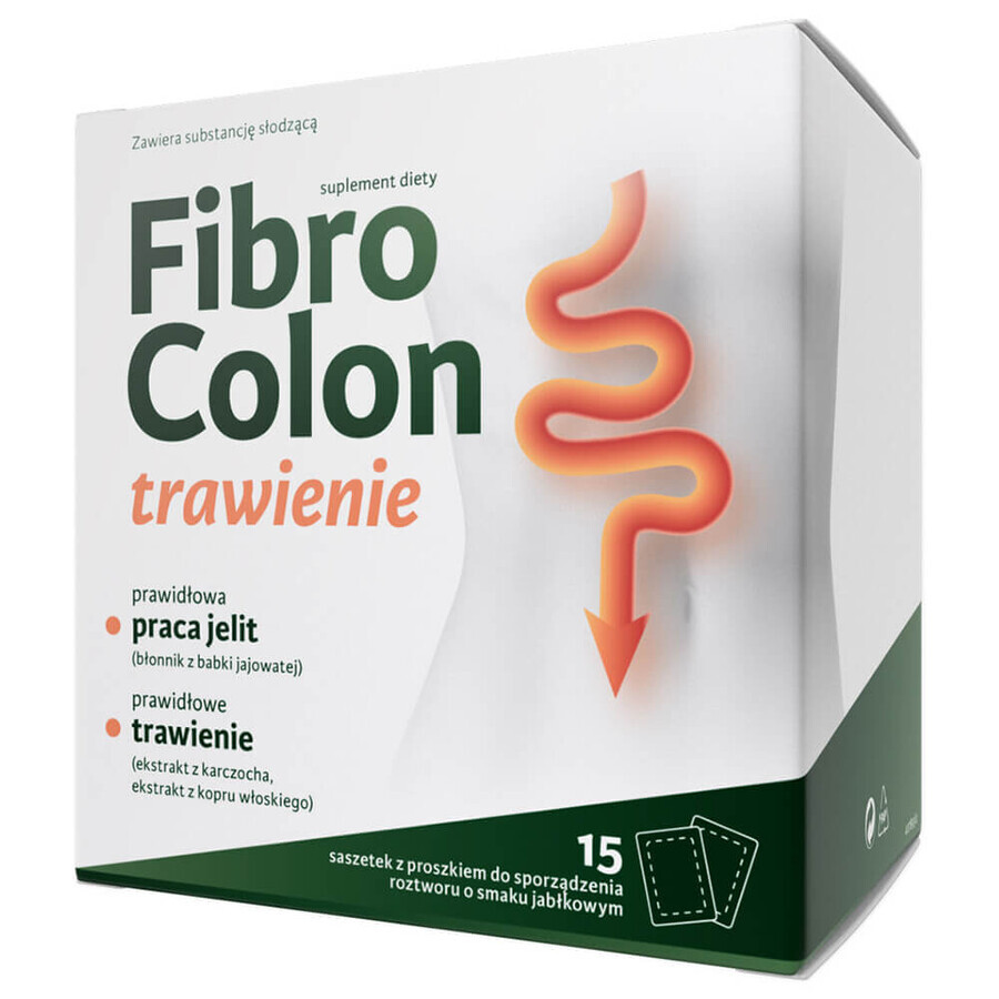 FibroColon Spijsvertering, poeder, 15 sachets