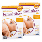 Femaltiker Plus verpakking, karamelsmaak, 2 x 12 sachets