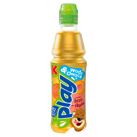 Kubuś Play! Water & Fruit, vruchtendrank, appel, perzik, 400 ml