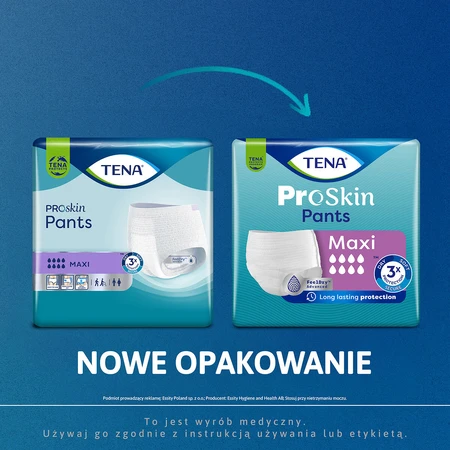 Tena Pants ProSkin, slip absorbant, mărimea S, 65-85 cm, Maxi, 10 bucăți