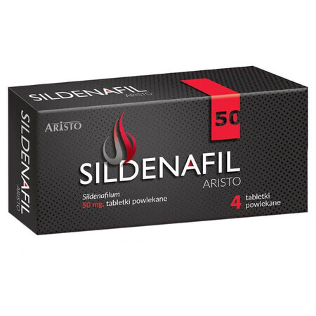 Sildenafil Aristo 50 mg, 4 tabletten