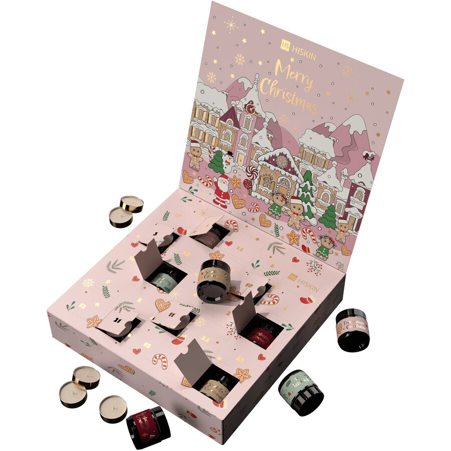 HiSkin Advent calendar set, soy candles