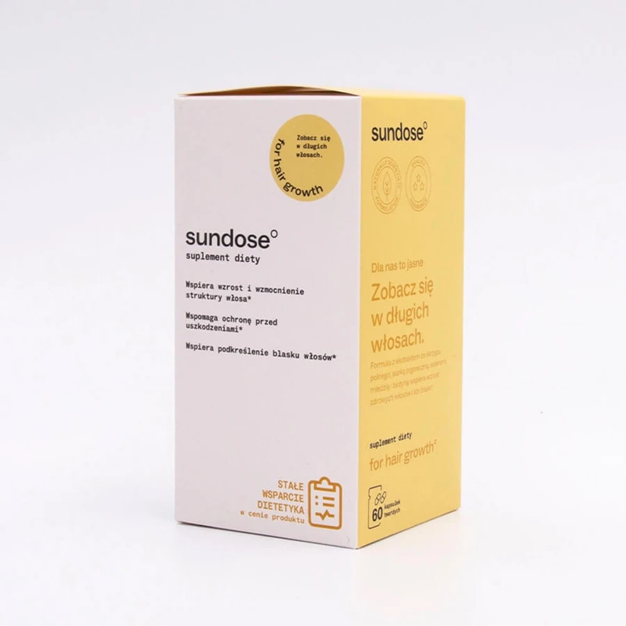 Sundose per la crescita dei capelli, 60 capsule