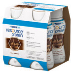 Resource Protein, nutritious formula, chocolate flavor, 4 x 200 ml + free shopping bag